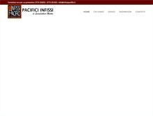 Tablet Screenshot of infissipacifici.it